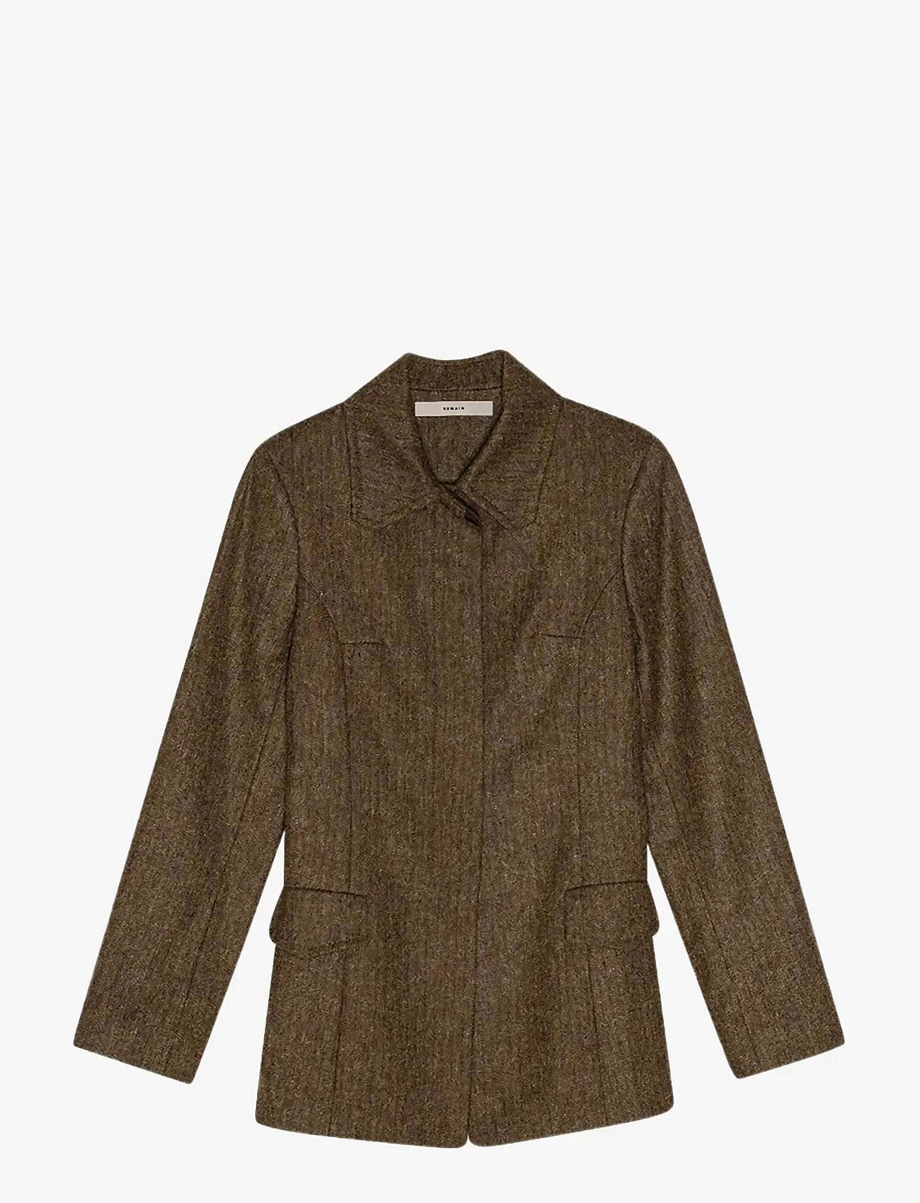 REMAIN Birger Christensen - FITTED HERRINGBONE BLAZER - einreihige blazer - carafe comb. - 1