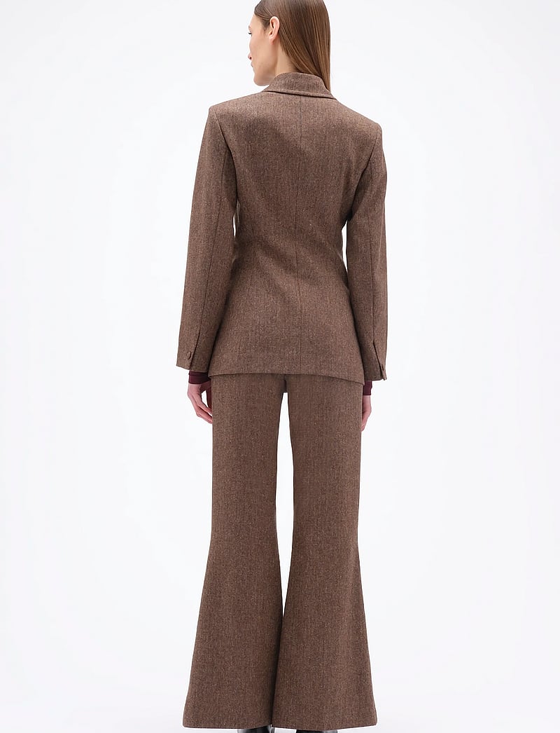 REMAIN Birger Christensen - FITTED HERRINGBONE BLAZER - einreihige blazer - carafe comb. - 3