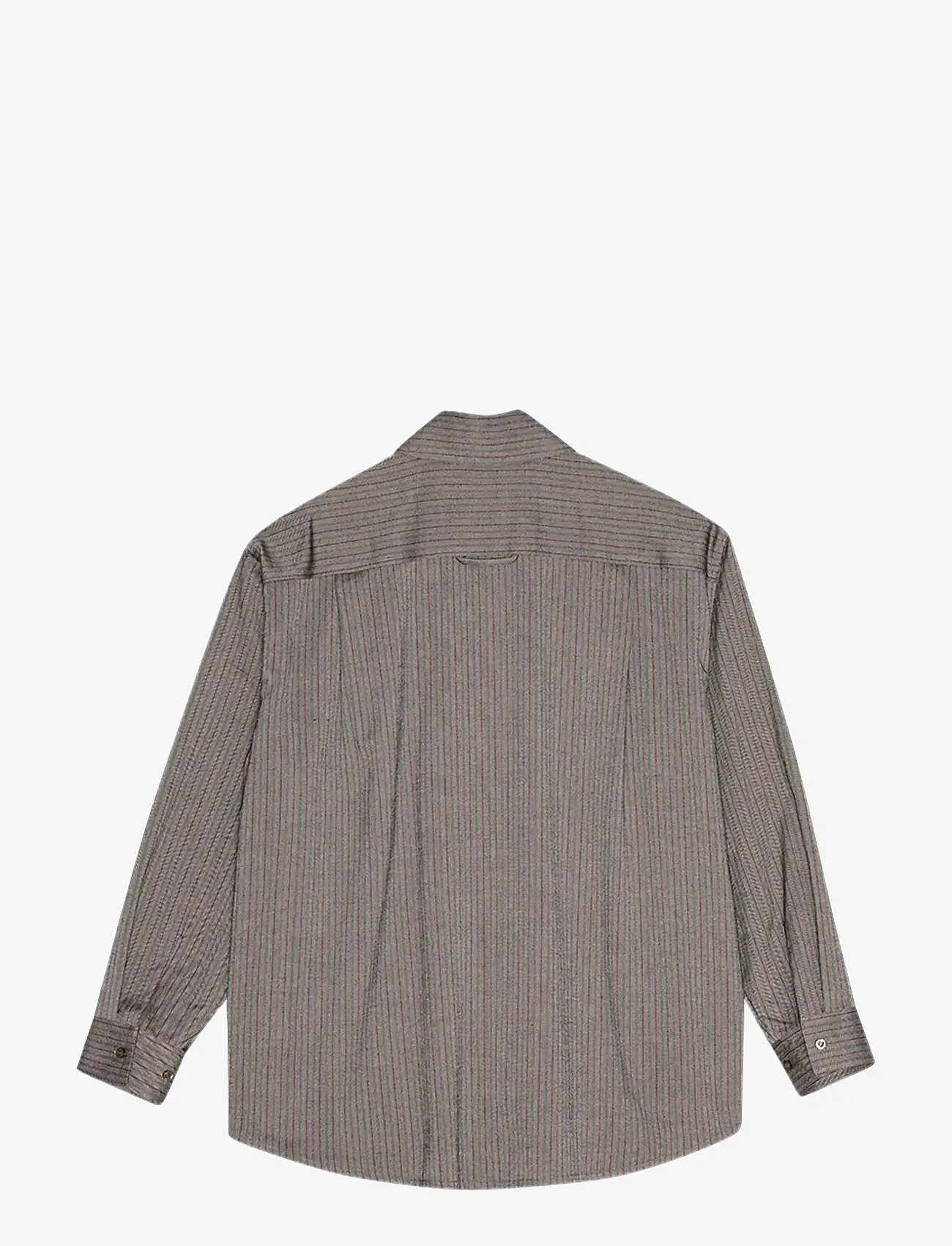 REMAIN Birger Christensen - HERRINGBONE OVERSHIRT - långärmade skjortor - brushed nickel comb. - 1