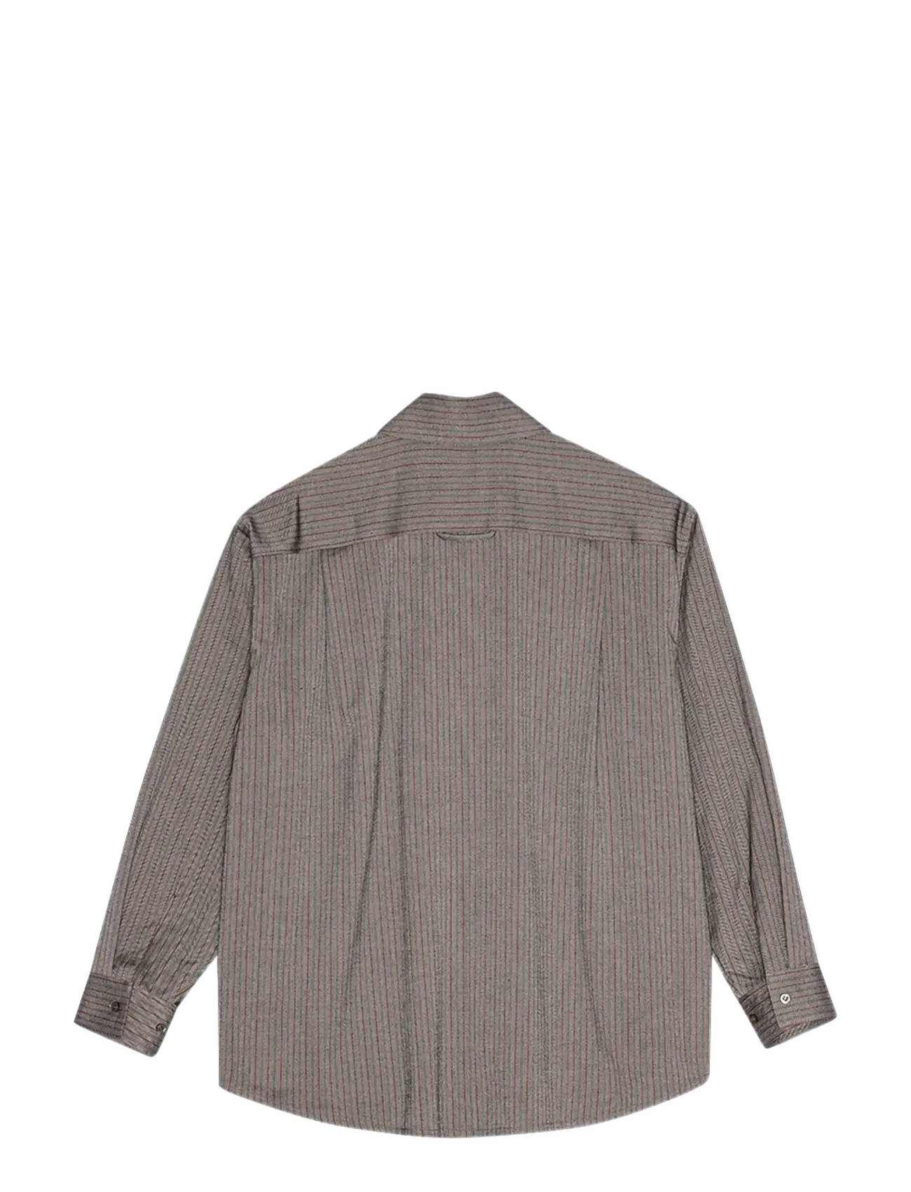 REMAIN Birger Christensen - HERRINGBONE OVERSHIRT - long-sleeved shirts - brushed nickel comb. - 1