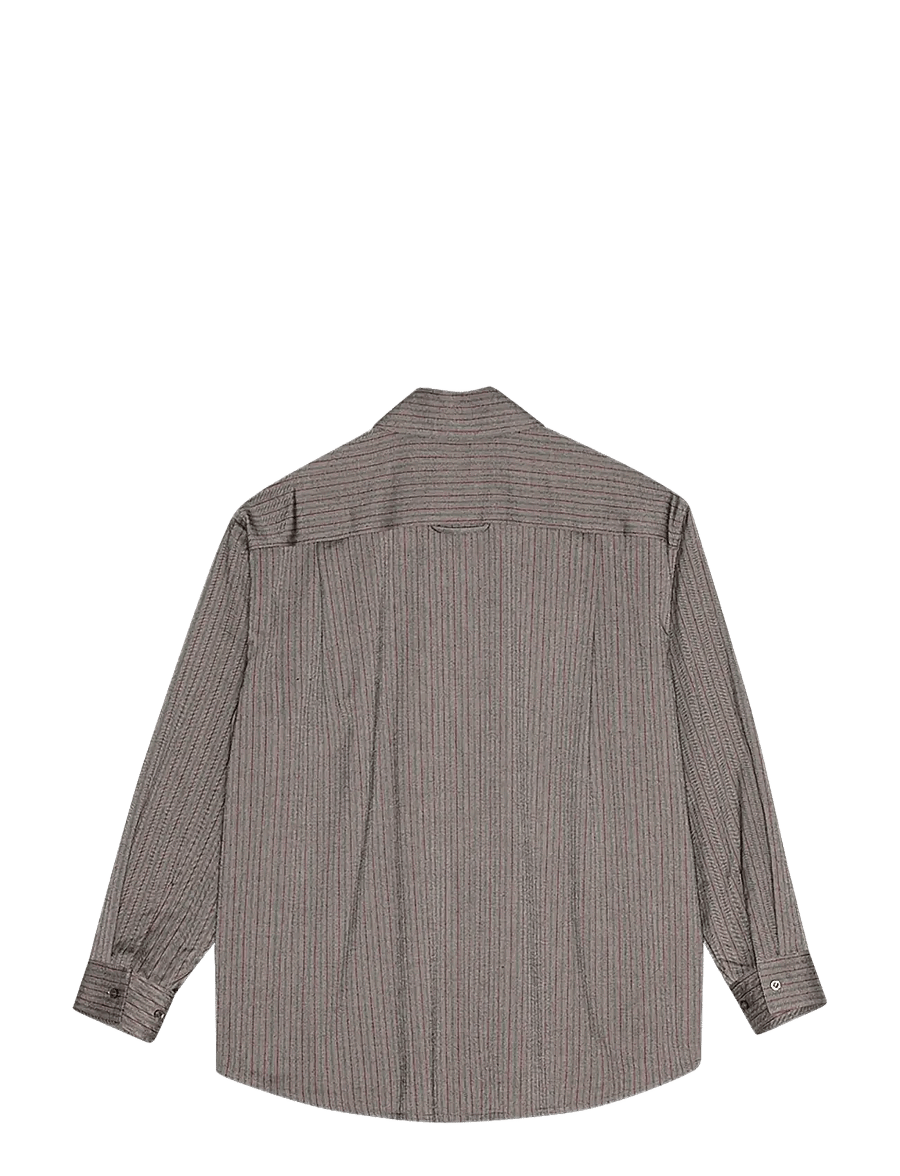 REMAIN Birger Christensen - HERRINGBONE OVERSHIRT - long-sleeved shirts - brushed nickel comb. - 1