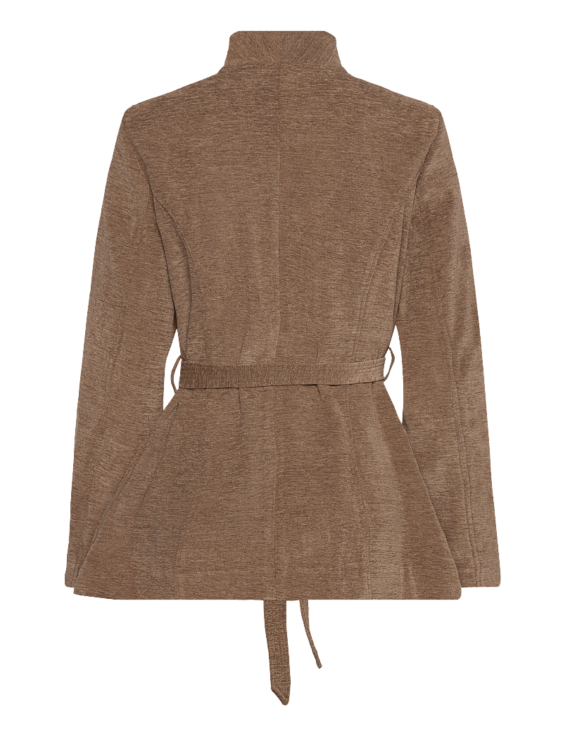 REMAIN Birger Christensen - FITTED JACKET WITH BELT - kavajer med skärp - sepia tint - 1