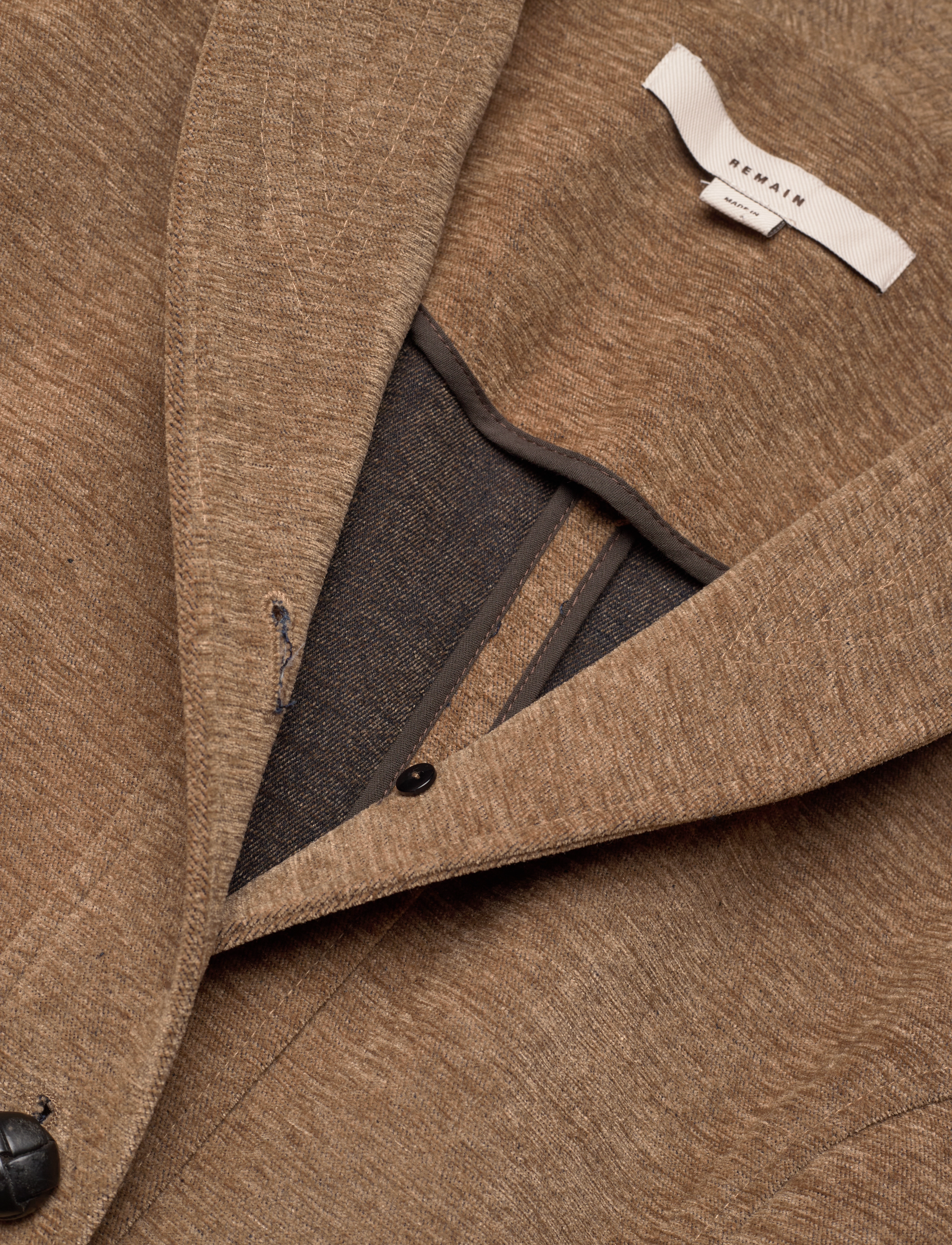 REMAIN Birger Christensen - Fitted Jacket With Belt - sepia tint - 2