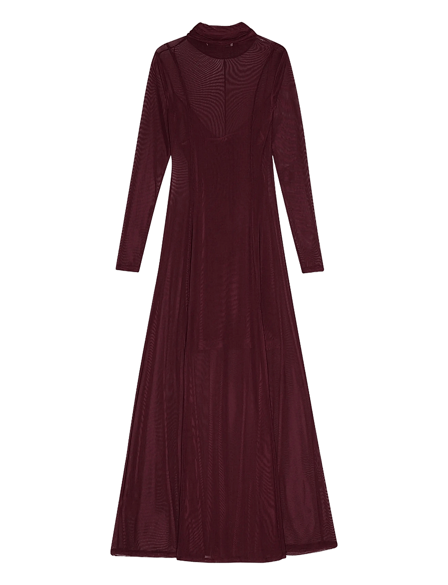 REMAIN Birger Christensen - MAXI MESH DRESS - evening dresses - winetasting - 1