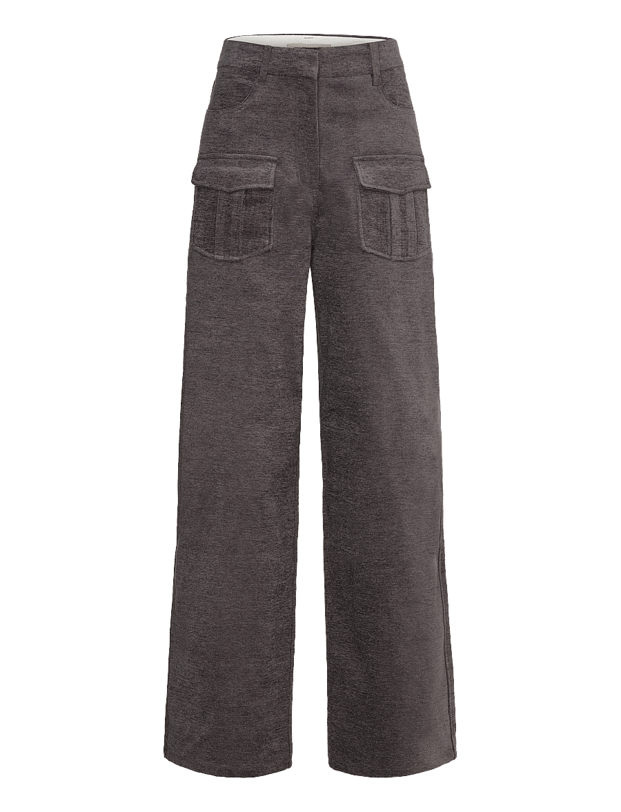 REMAIN Birger Christensen - TAPERED TWILL PANTS - periscope - 1