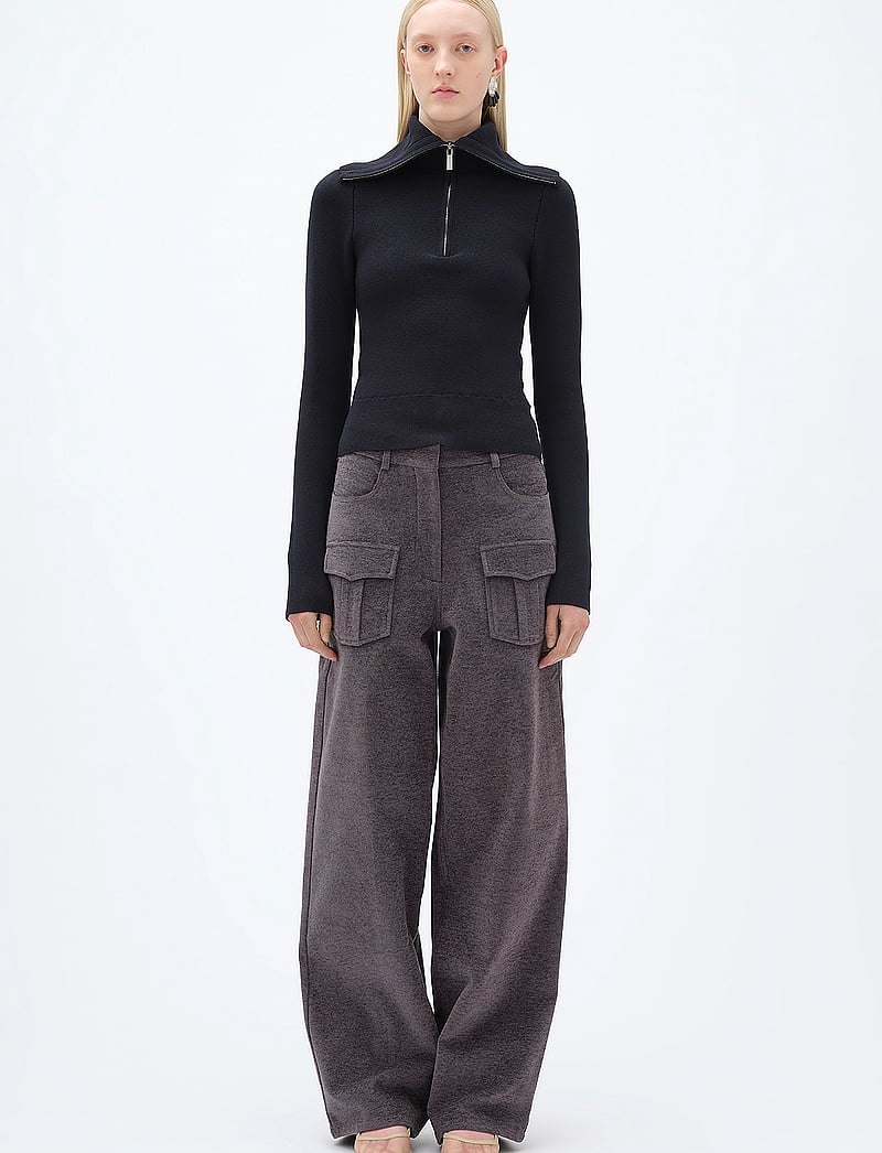 REMAIN Birger Christensen - TAPERED TWILL PANTS - tapered jeans - periscope - 0