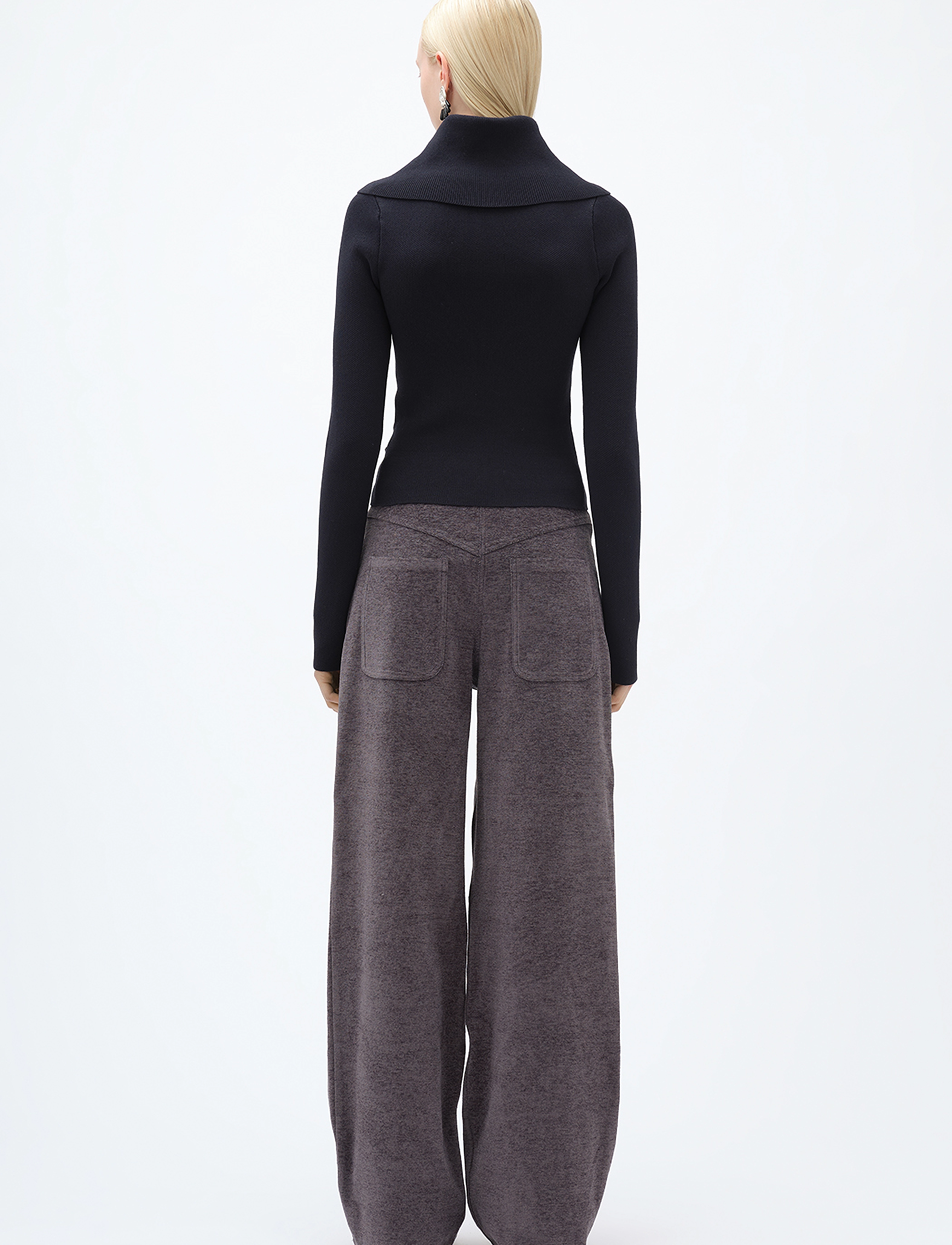 REMAIN Birger Christensen - TAPERED TWILL PANTS - periscope - 3