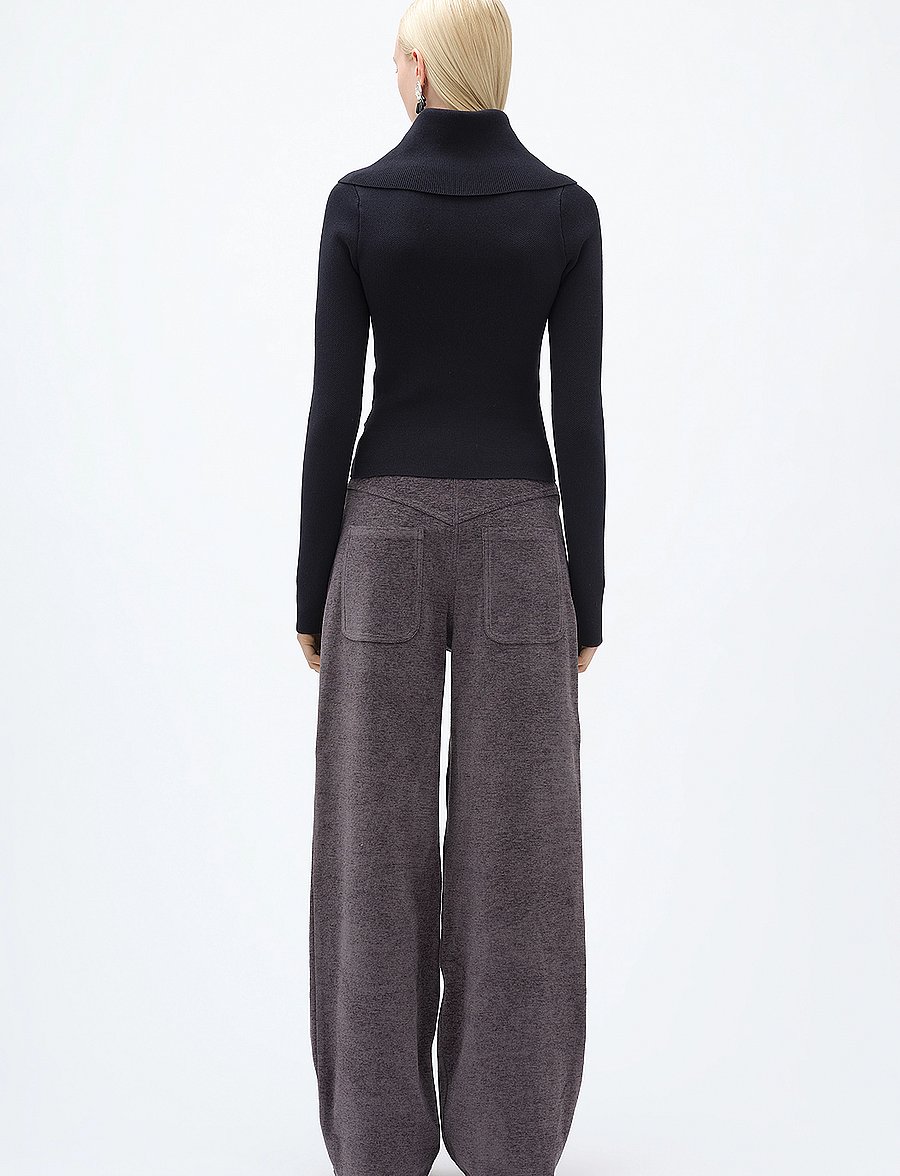REMAIN Birger Christensen - TAPERED TWILL PANTS - periscope - 3