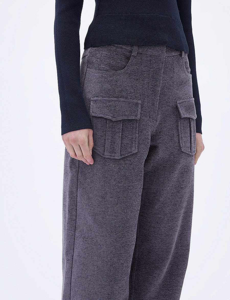 REMAIN Birger Christensen - TAPERED TWILL PANTS - periscope - 4