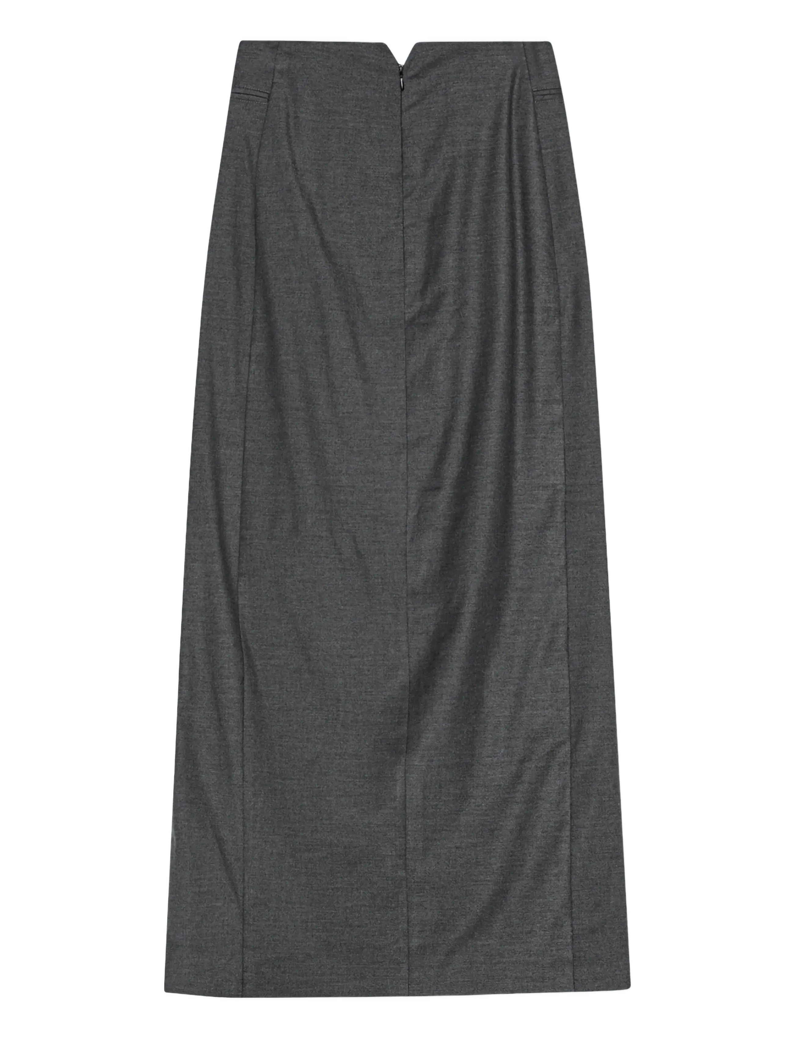 REMAIN Birger Christensen - MIDI PENCIL SKIRT - midi nederdele - tornado - 2