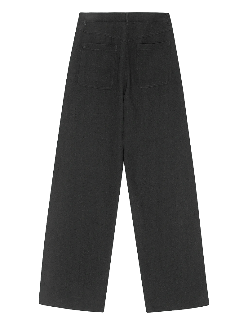 REMAIN Birger Christensen - TAPERED SUITING PANTS - habitbukser - black - 2