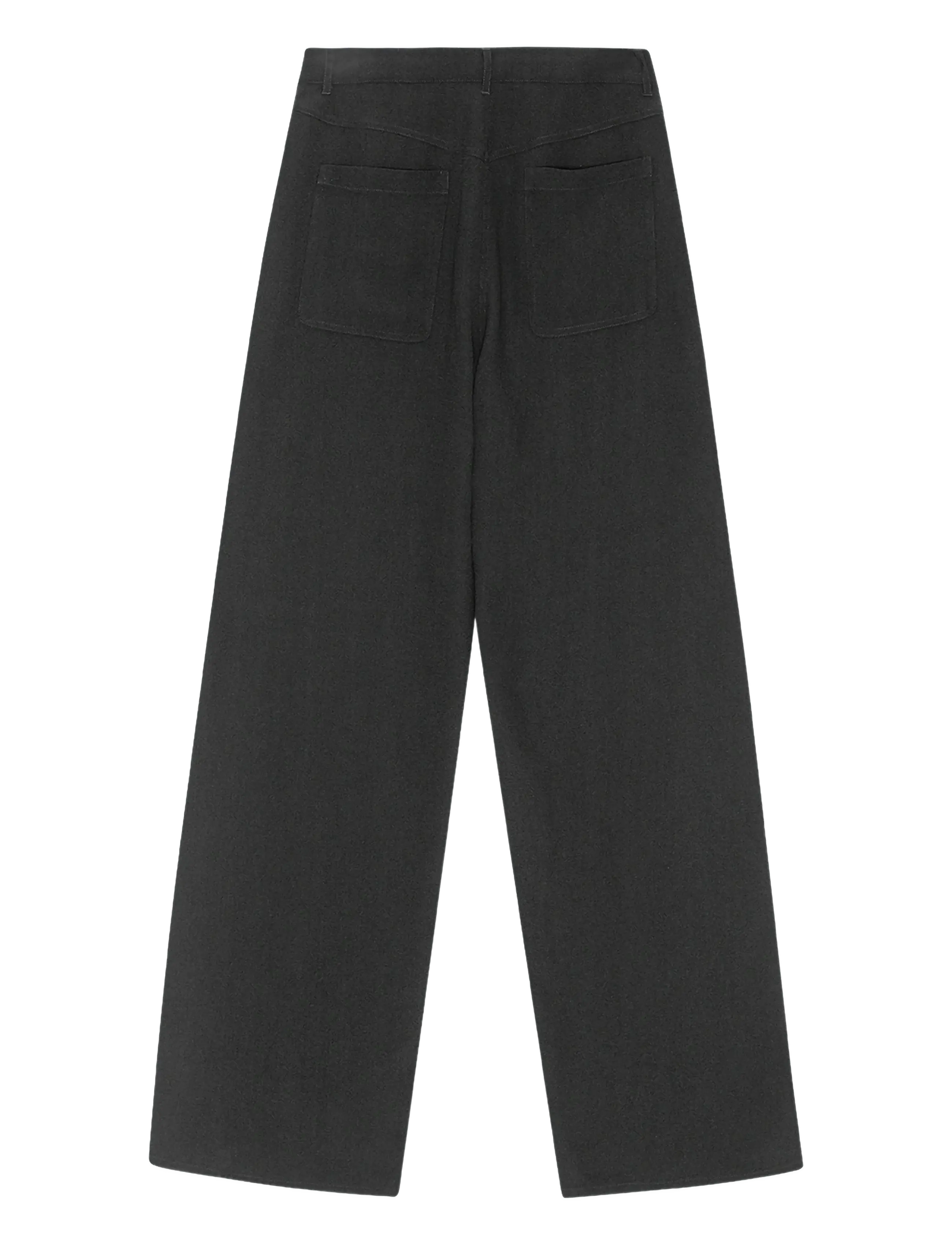 REMAIN Birger Christensen - TAPERED SUITING PANTS - lietišķā stila bikses - black - 2