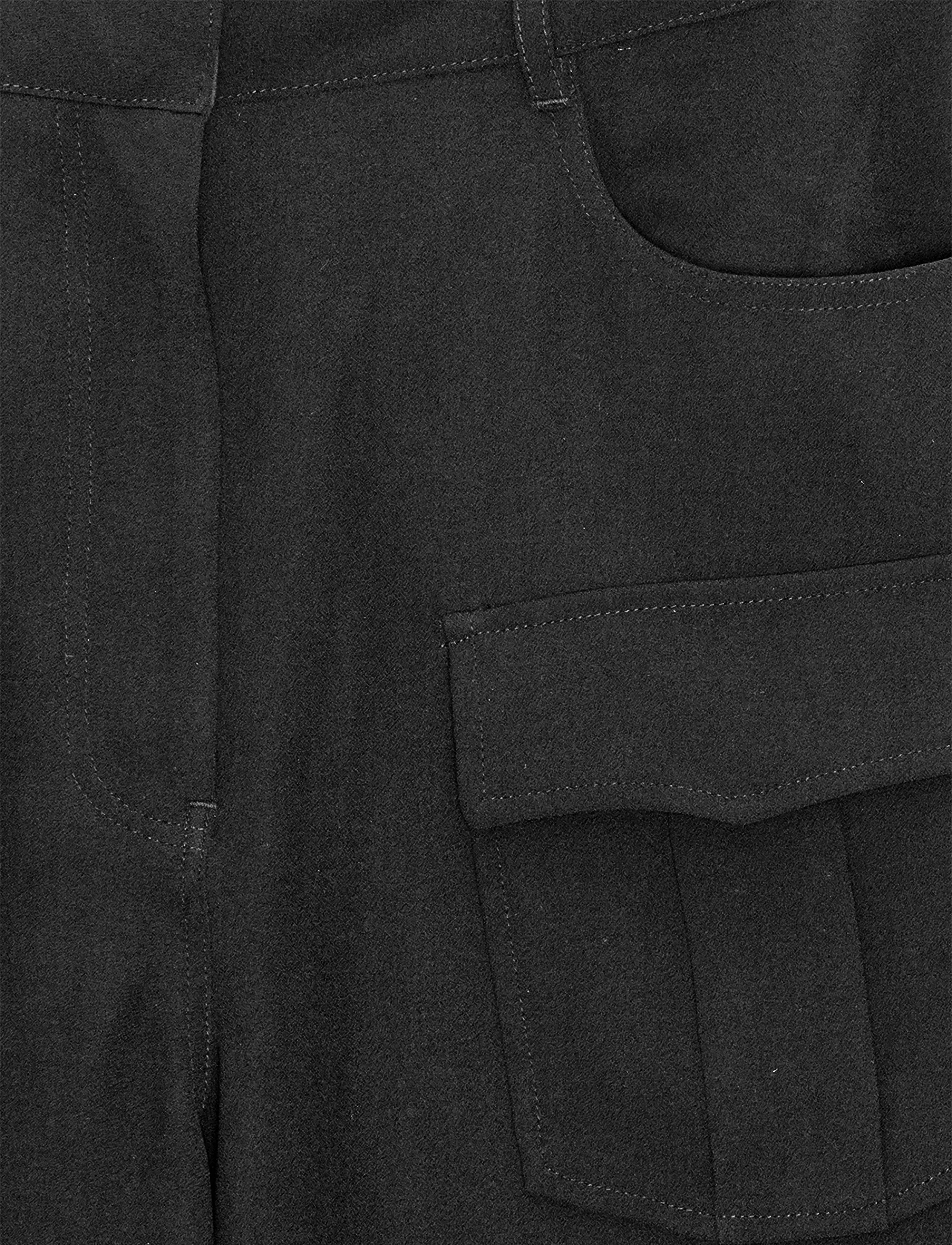 REMAIN Birger Christensen - TAPERED SUITING PANTS - lietišķā stila bikses - black - 5