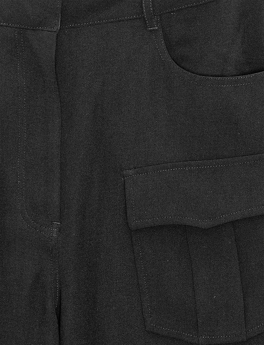 REMAIN Birger Christensen - TAPERED SUITING PANTS - lietišķā stila bikses - black - 5