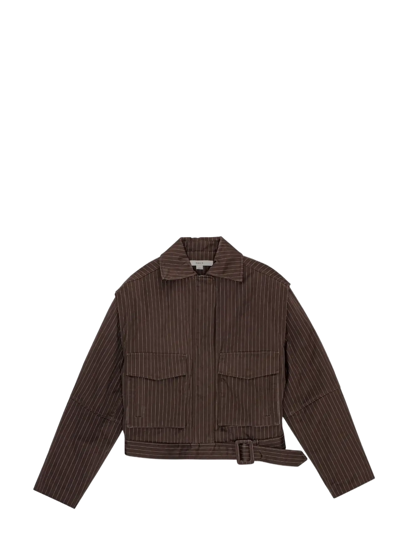 REMAIN BIRGER CHRISTENSEN Gestreift Bomber Jacke Braun - 34 - Damen