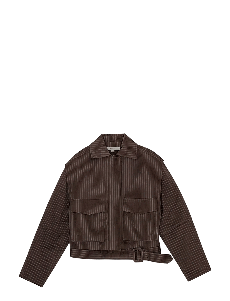 REMAIN Birger Christensen - STRIPED BOMBER JACKET - höstjackor - java comb. - 1