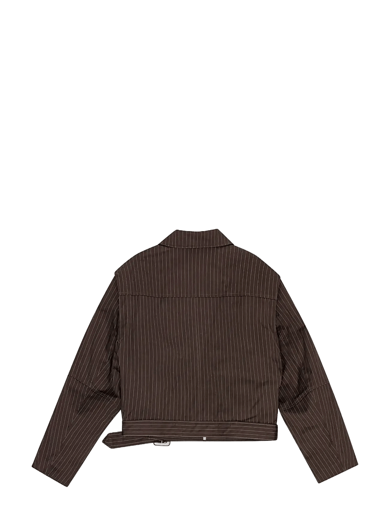 REMAIN Birger Christensen - STRIPED BOMBER JACKET - höstjackor - java comb. - 2