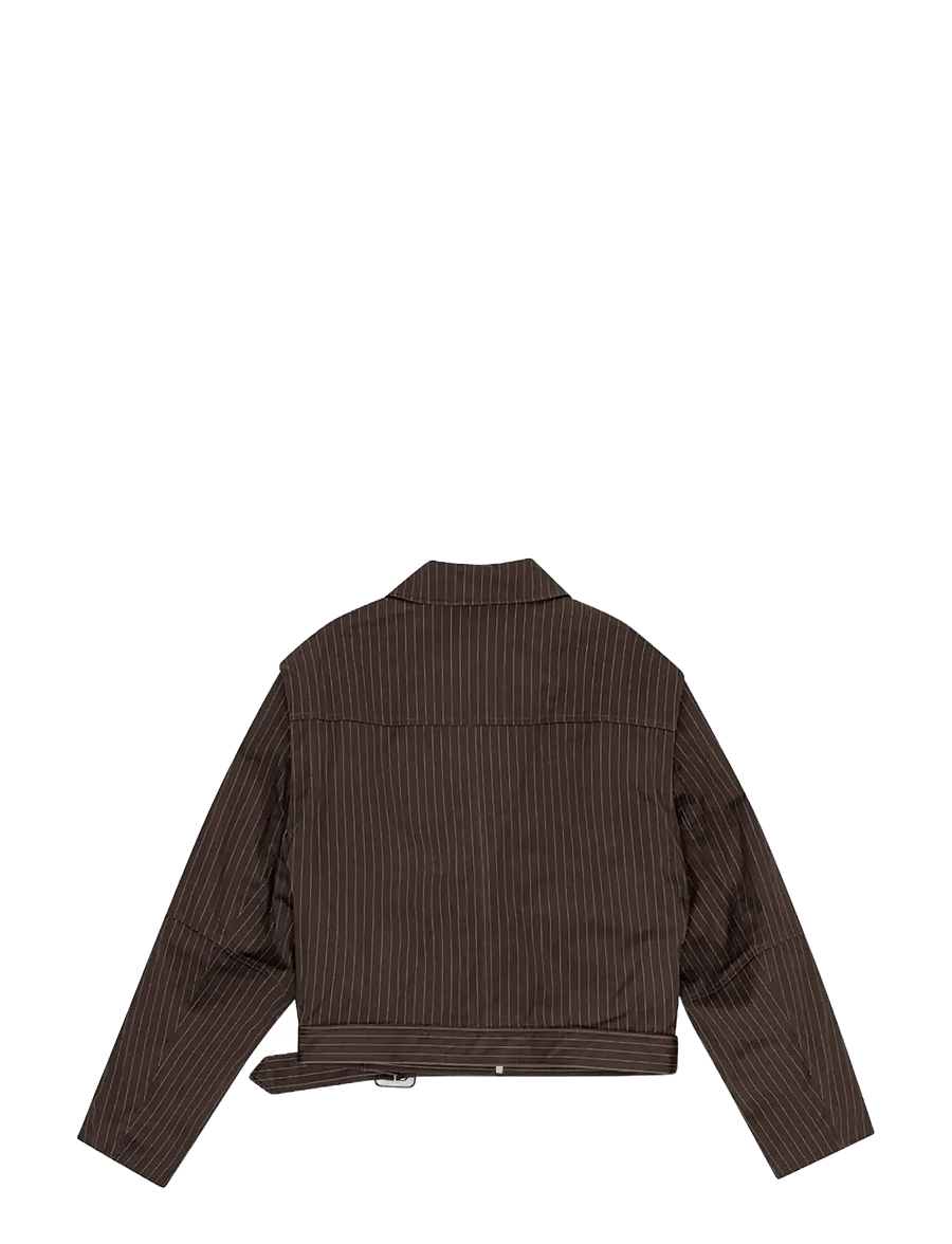 REMAIN Birger Christensen - STRIPED BOMBER JACKET - light jackets - java comb. - 2