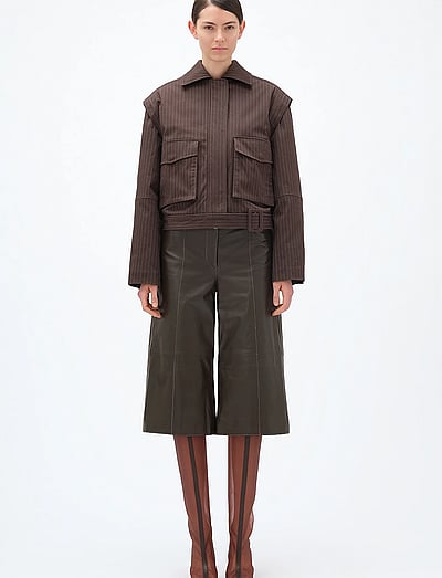Striped Bomber Jacket - Lette Jakker
