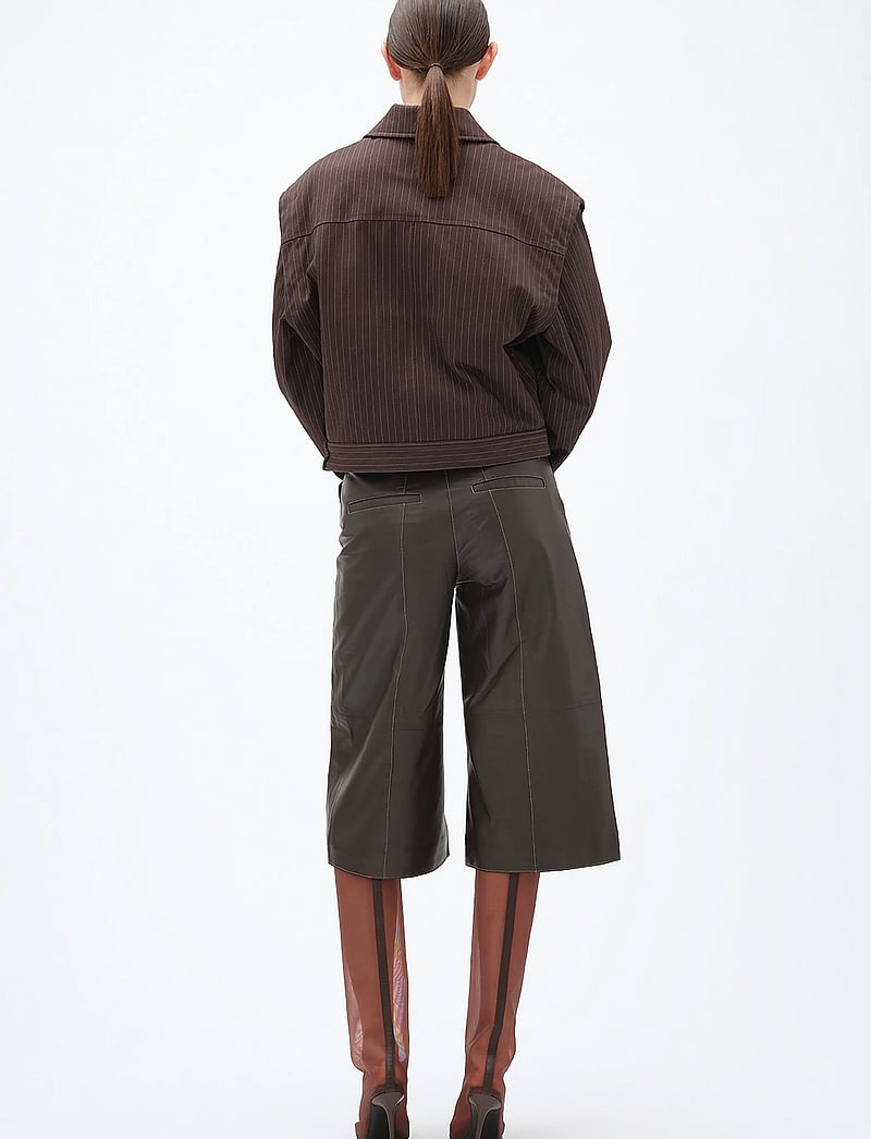 REMAIN Birger Christensen - STRIPED BOMBER JACKET - höstjackor - java comb. - 3