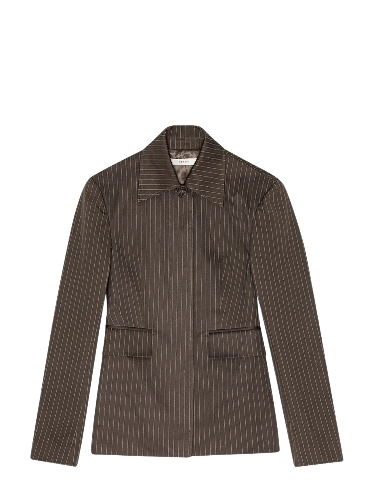 REMAIN Birger Christensen SLIM STRIPED BLAZER - Blazere - JAVA COMB. / brown