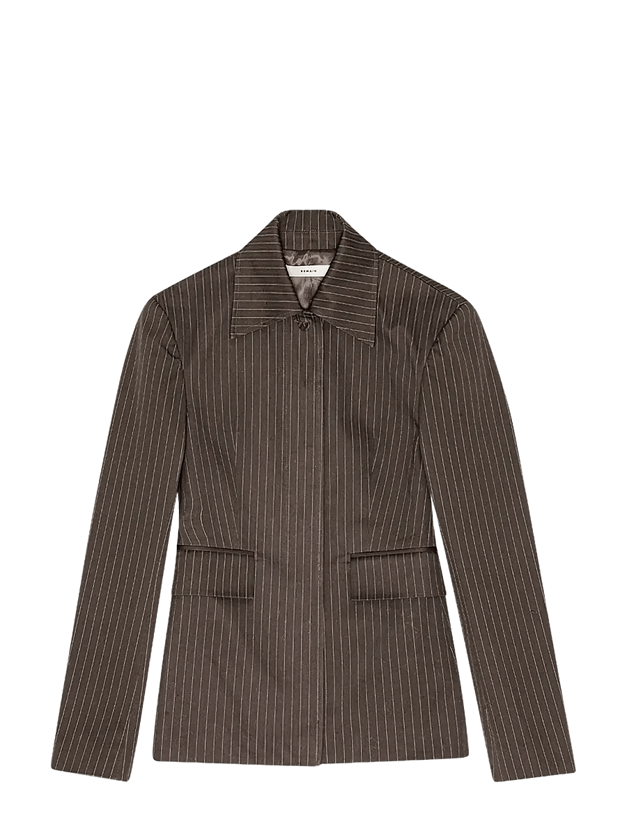 REMAIN Birger Christensen - SLIM STRIPED BLAZER - marynarki z pojedynczym zapięciem - java comb. - 1