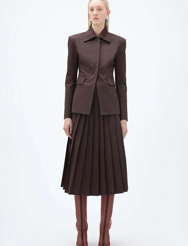 REMAIN Birger Christensen - SLIM STRIPED BLAZER - einreihige blazer - java comb. - 0