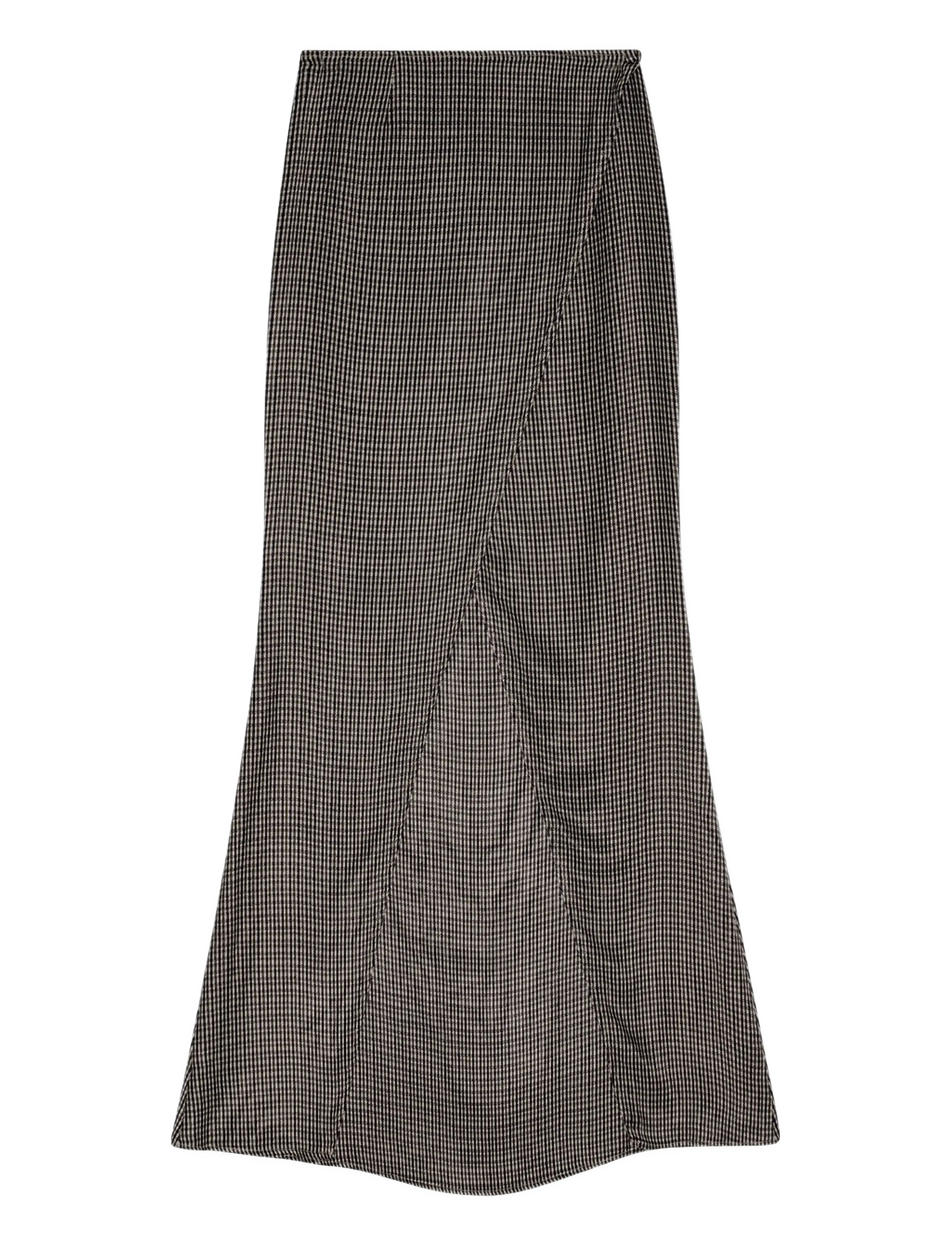 REMAIN Birger Christensen MAXI CHECK SKIRT - Riided - TIMBER WOLF COMB, / brown