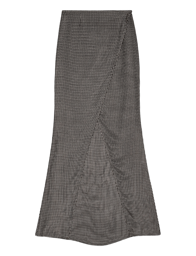 REMAIN Birger Christensen - MAXI CHECK SKIRT - maxi skirts - timber wolf comb, - 1