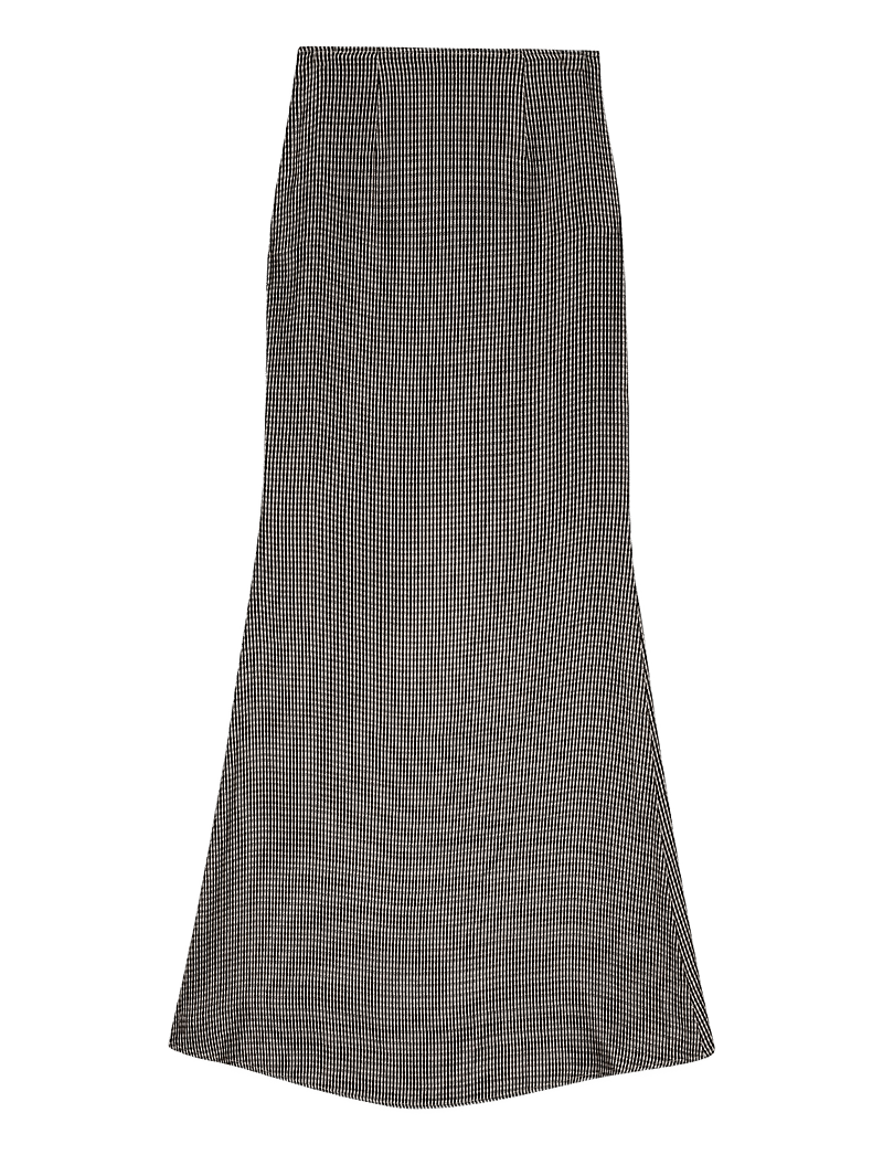 REMAIN Birger Christensen - MAXI CHECK SKIRT - maxi skirts - timber wolf comb, - 2