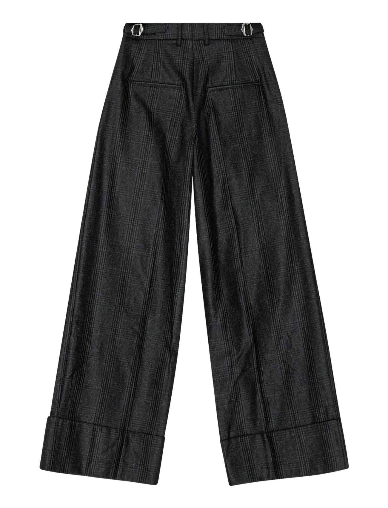 REMAIN Birger Christensen - WIDE LEG PANTS - caviar comb. - 2