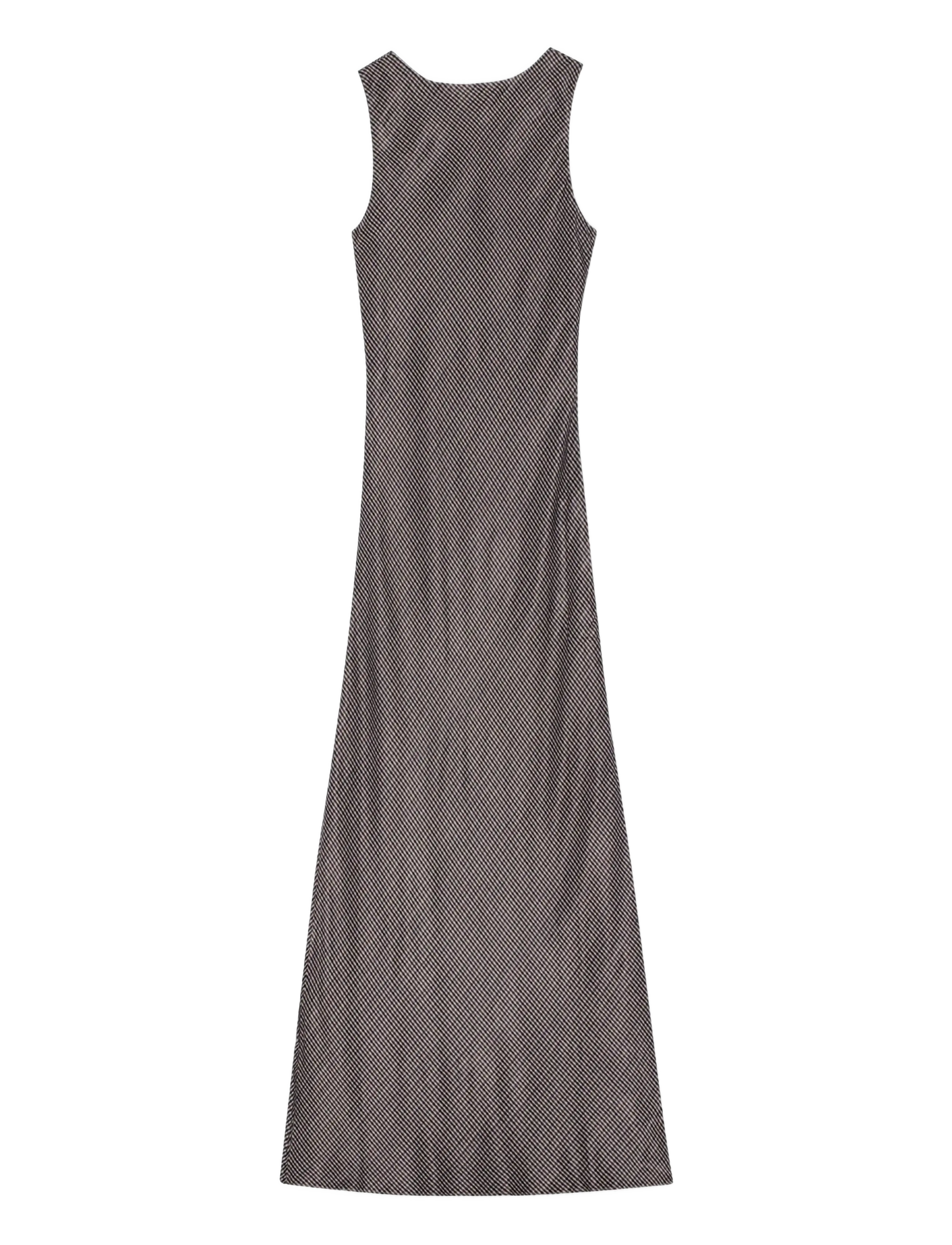 REMAIN Birger Christensen - MAXI CHECK DRESS - party dresses - timber wolf comb, - 2