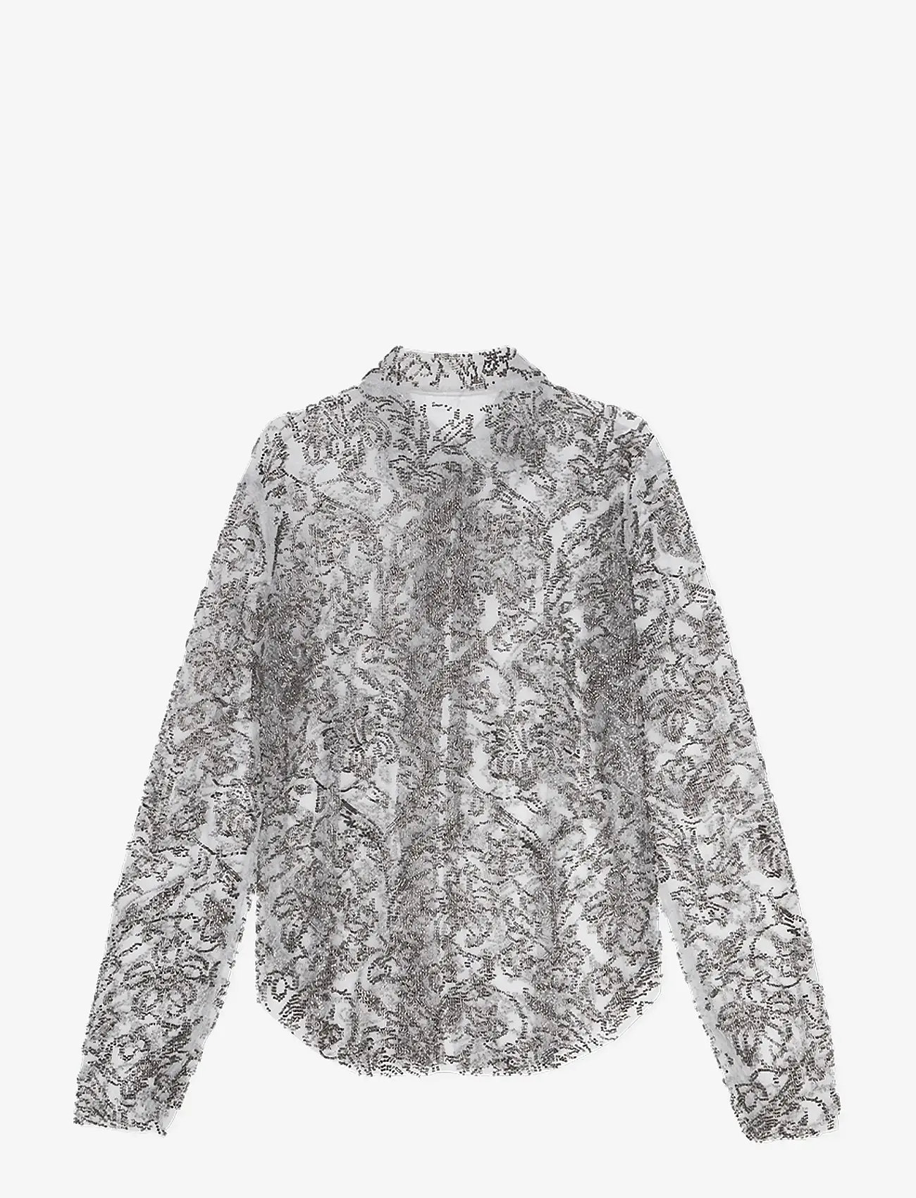 REMAIN Birger Christensen - OPEN FRONT SHIRT - long-sleeved shirts - charcoal gray - 2