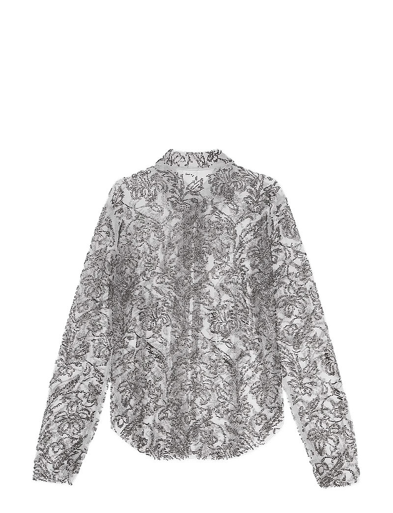 REMAIN Birger Christensen - OPEN FRONT SHIRT - long-sleeved shirts - charcoal gray - 2