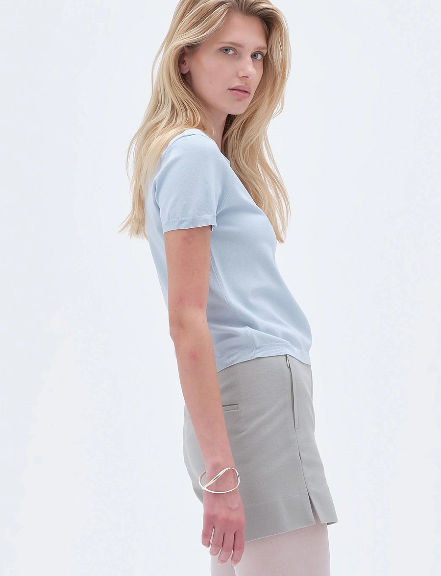 REMAIN Birger Christensen - KNITTED TSHIRT - t-krekli - plein air - 3