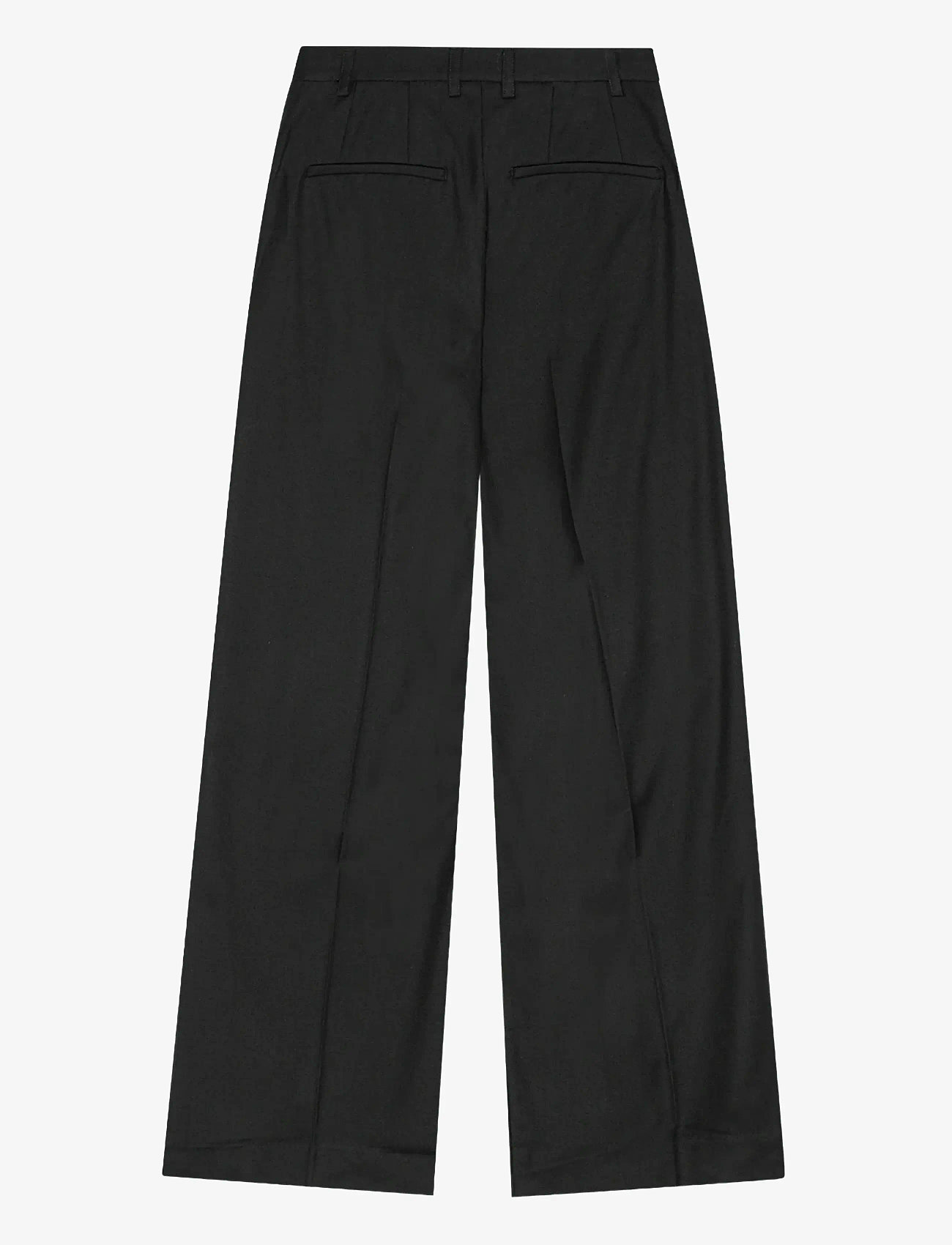 REMAIN Birger Christensen - WIDE SUITING PANTS - pidulikud püksid - black - 2