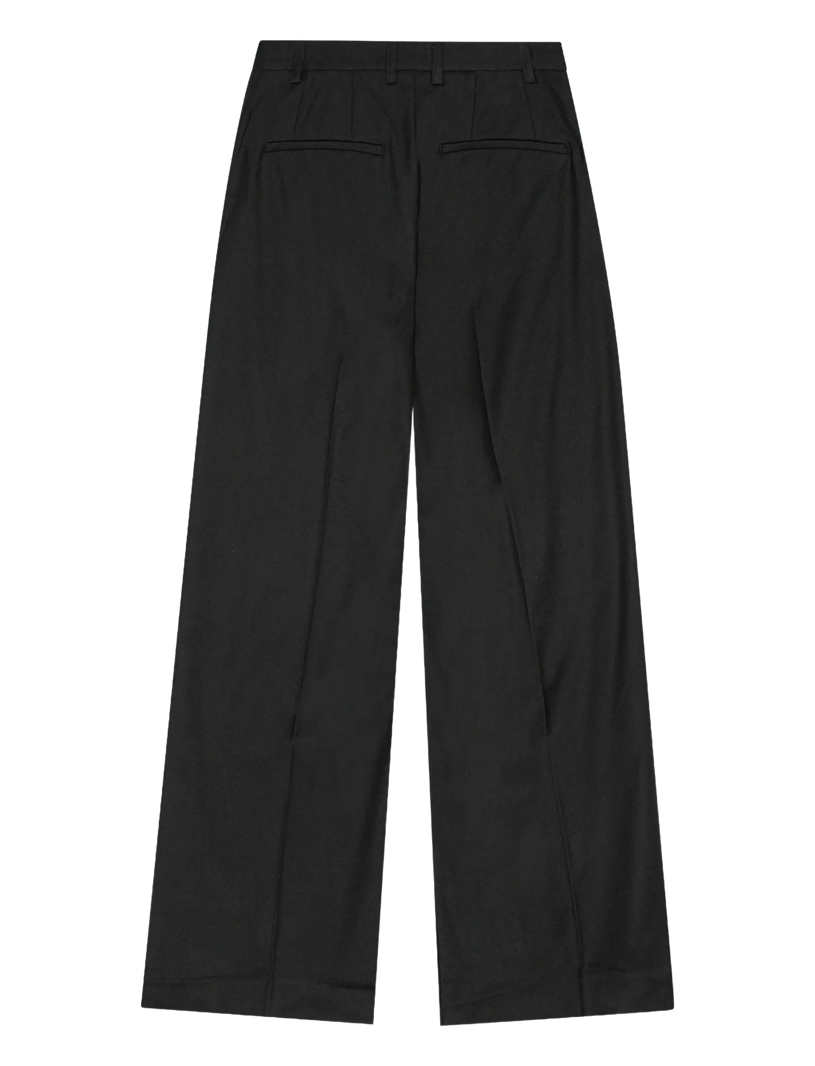 REMAIN Birger Christensen - WIDE SUITING PANTS - anzugshosen - black - 2