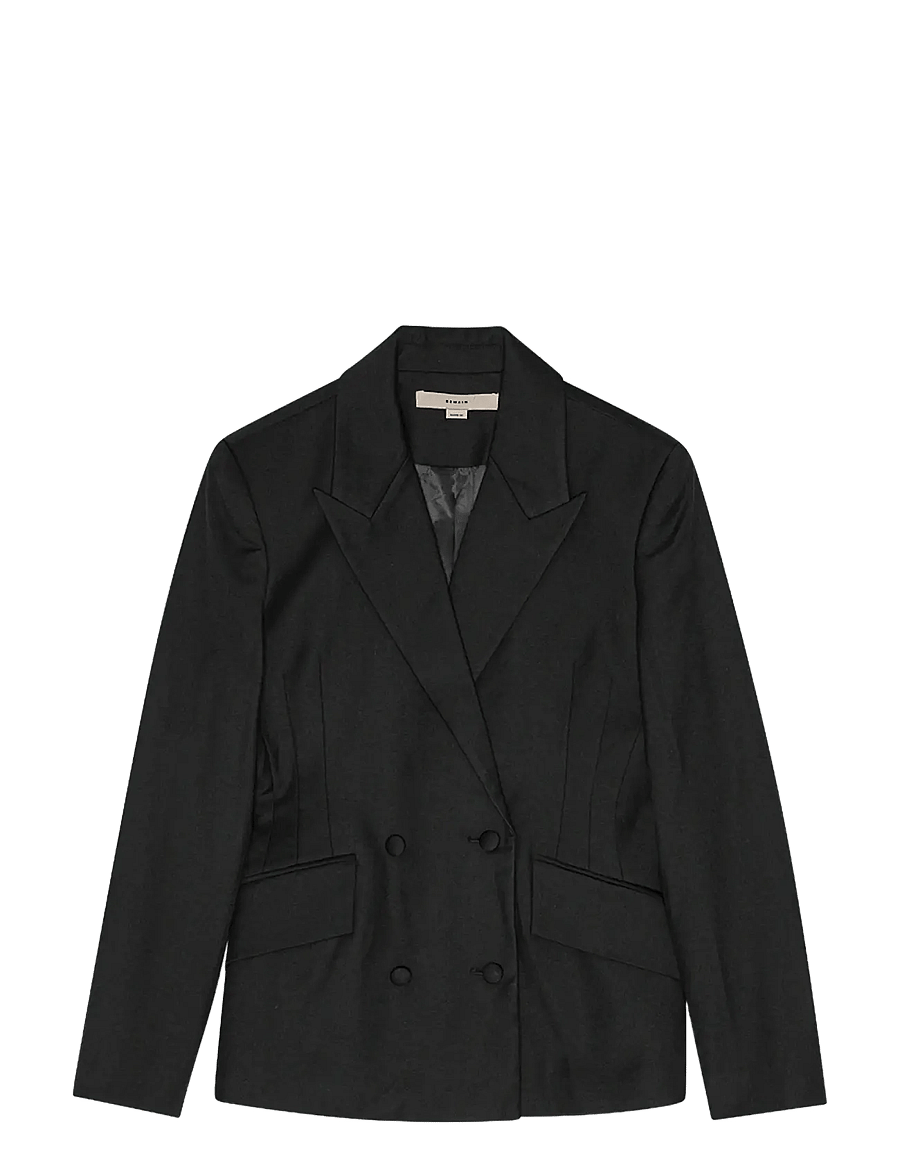 REMAIN Birger Christensen - Fitted Blazer - double breasted blazers - black - 1