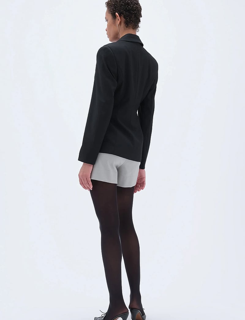 REMAIN Birger Christensen - Fitted Blazer - dobbeltradede blazere - black - 3