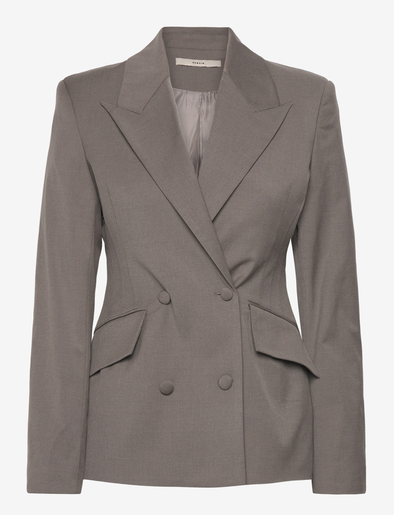 REMAIN Birger Christensen - Fitted Blazer - dobbeltradede blazere - falcon - 0