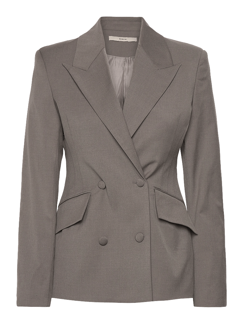REMAIN Birger Christensen - Fitted Blazer - dobbeltradede blazere - falcon - 0