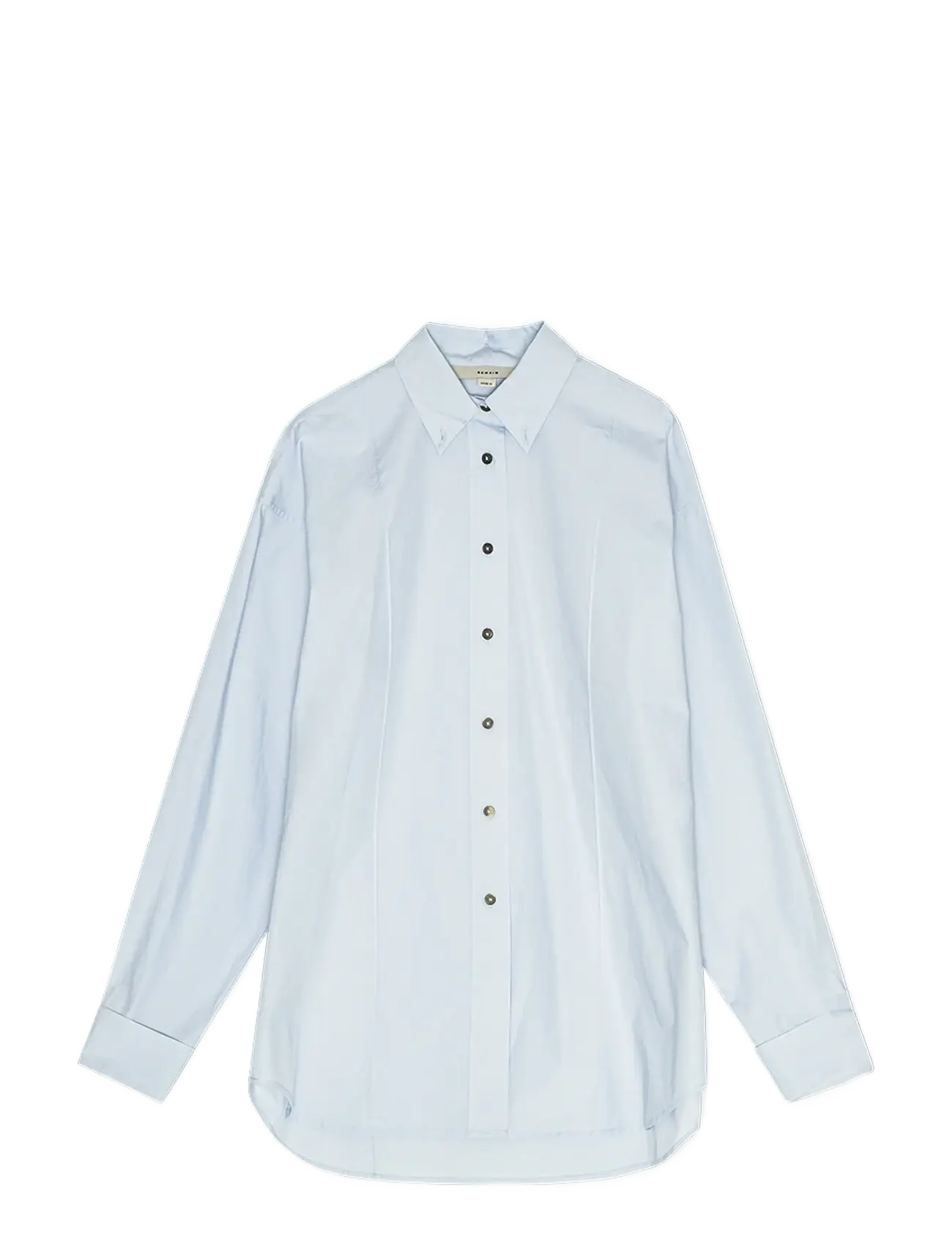 REMAIN Birger Christensen OVERSIZE PINTUCK SHIRT - Tøj - ILLUSION BLUE / blue