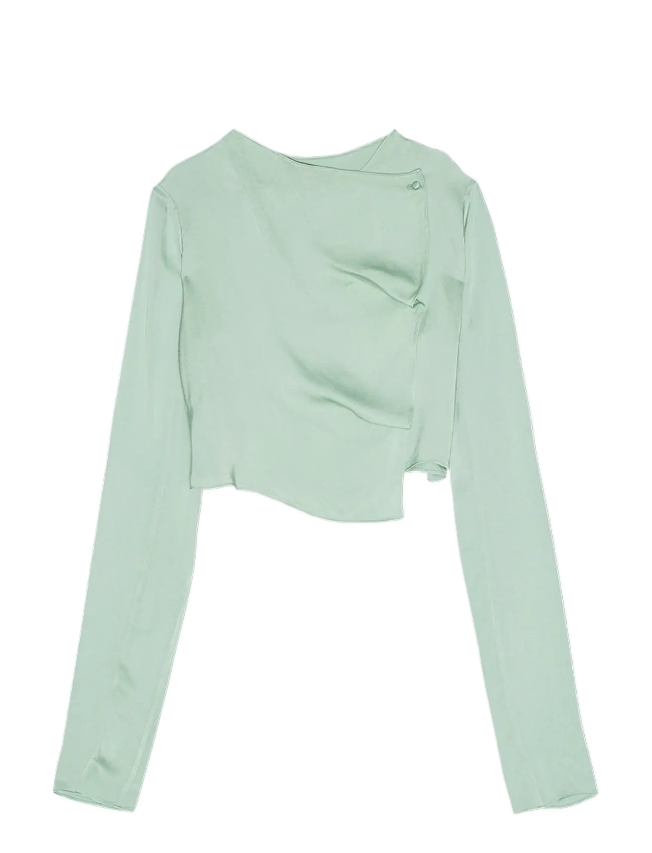REMAIN Birger Christensen - DRAPED BACK TOP - subtle green - 2