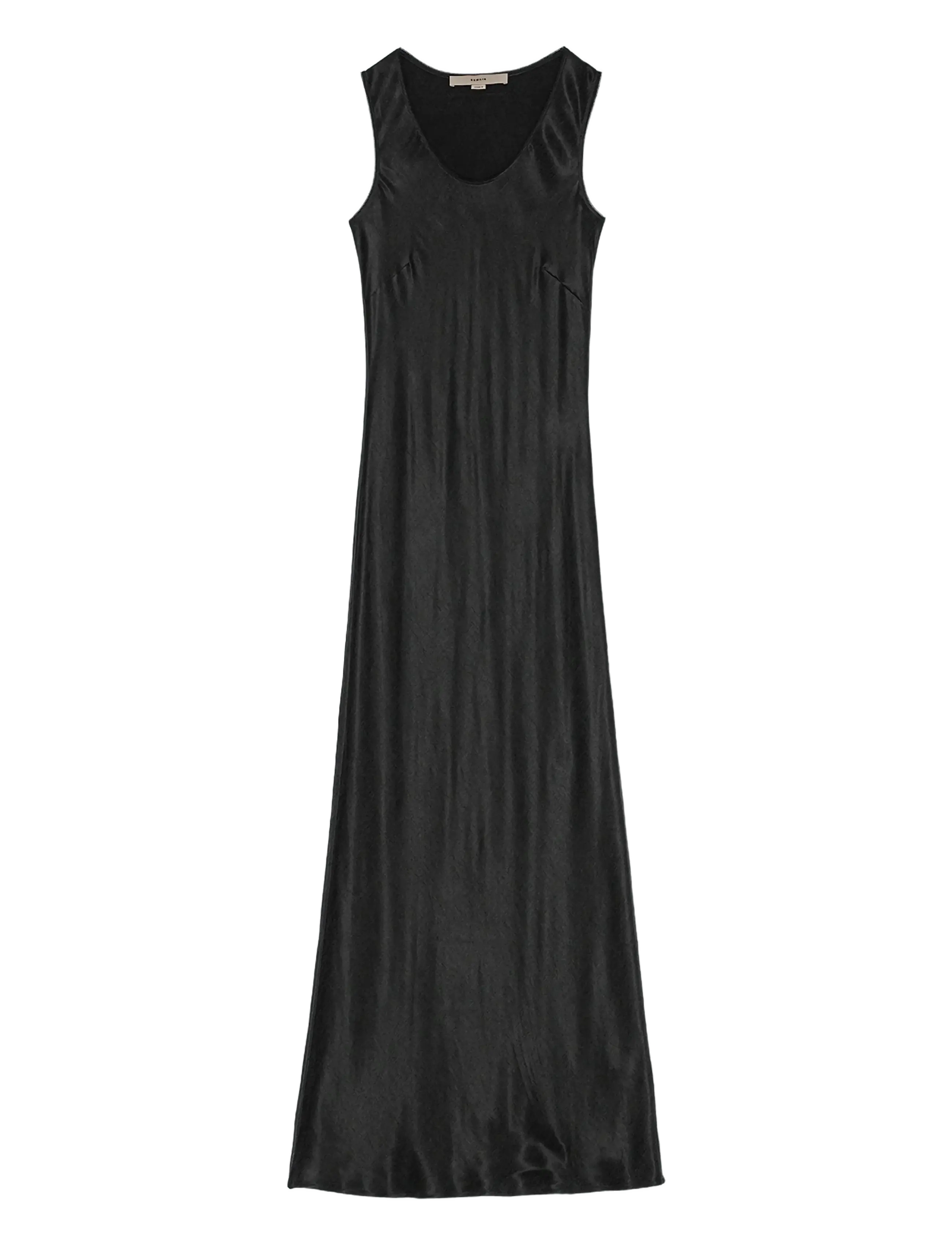 MAXI BIAS CUT DRESS - BLACK