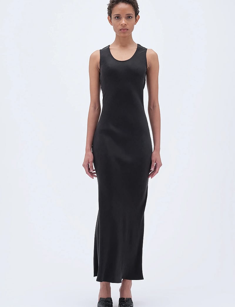 REMAIN Birger Christensen - MAXI BIAS CUT DRESS - evening dresses - black - 0