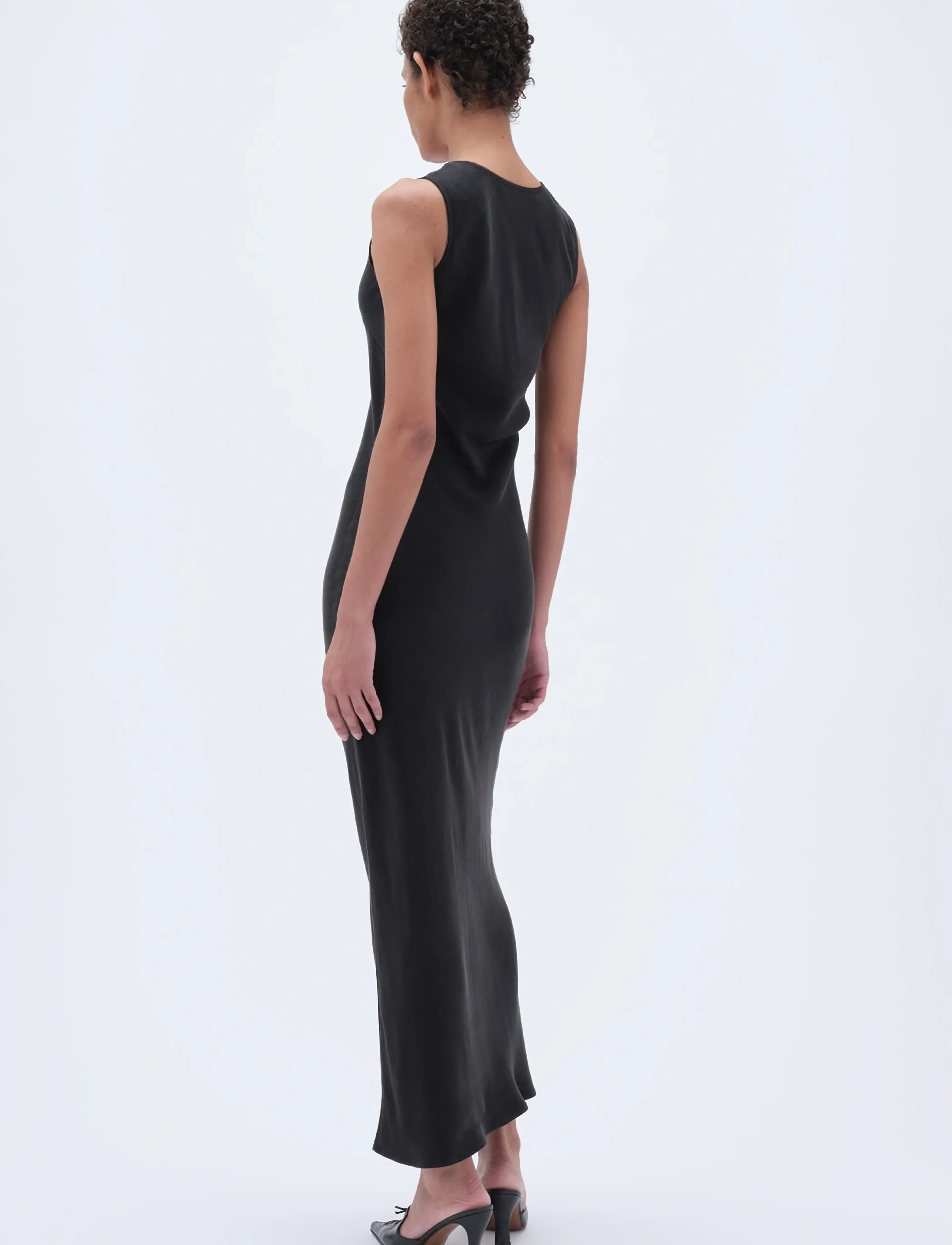 REMAIN Birger Christensen - MAXI BIAS CUT DRESS - black - 3