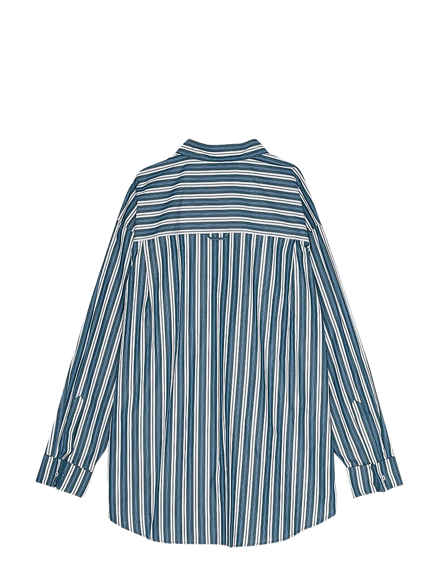 REMAIN Birger Christensen - OVERSIZE SHIRT - langärmlige hemden - rain forest comb. - 2