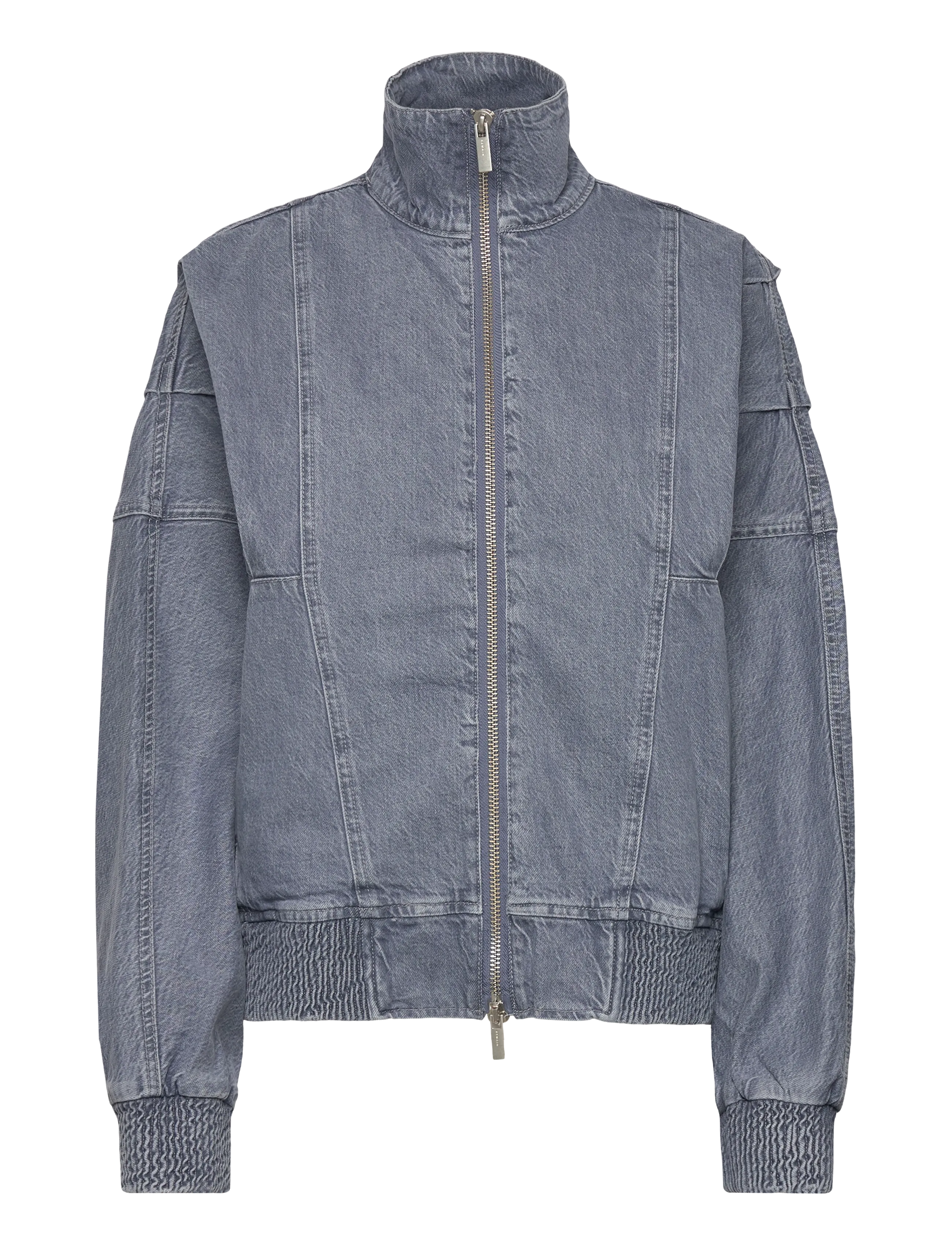 REMAIN Birger Christensen BAT SLEEVE DENIM JACKET - REMAIN Birger Christensen - DUSTY BLUE / blue