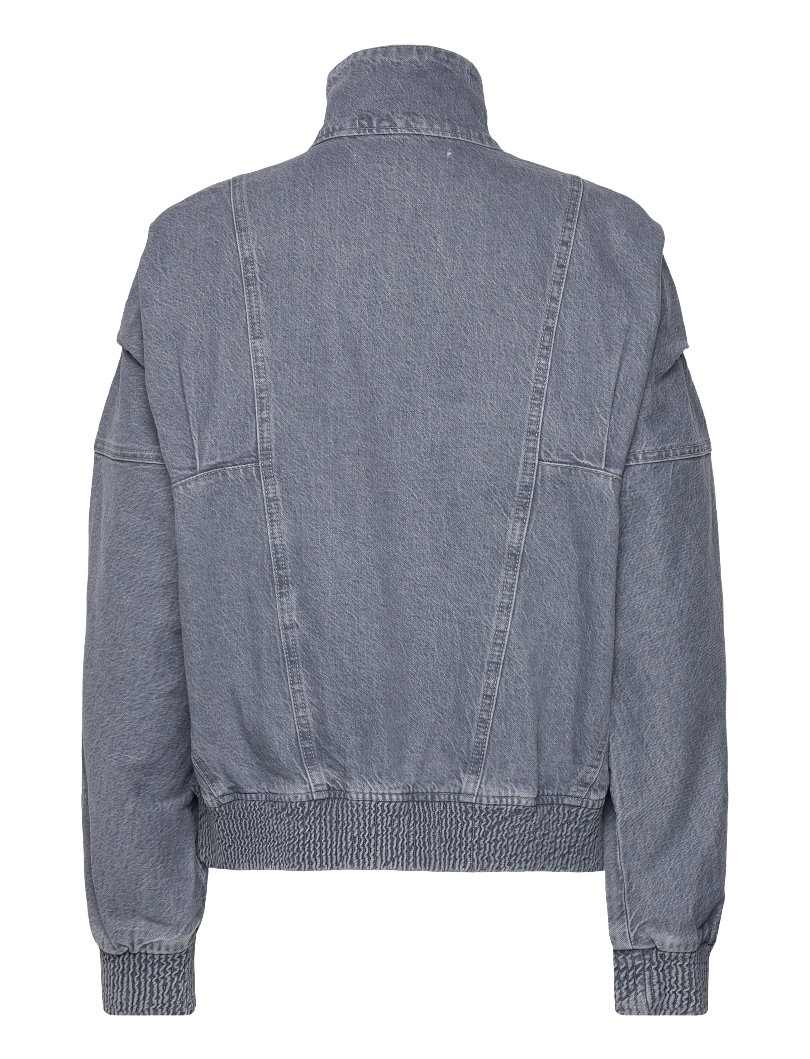 REMAIN Birger Christensen - BAT SLEEVE DENIM JACKET - lette jakker - dusty blue - 1