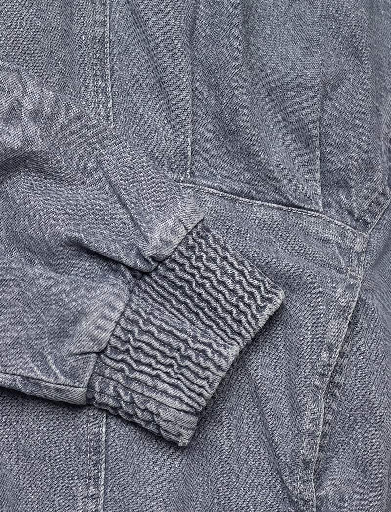 REMAIN Birger Christensen - BAT SLEEVE DENIM JACKET - lette jakker - dusty blue - 3